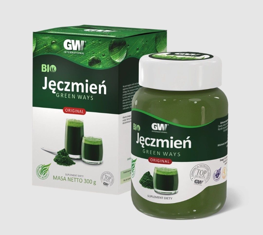 Jęczmień Green Ways proszek 300 g. Sok ze sproszkowanego młodego jęczm