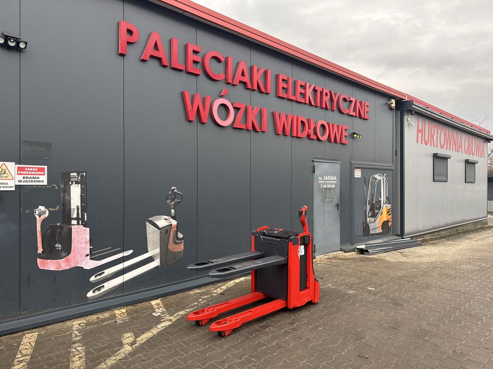 Paleciak elektryczny Linde T 16 L wózek Linde 800 kg 70 cm