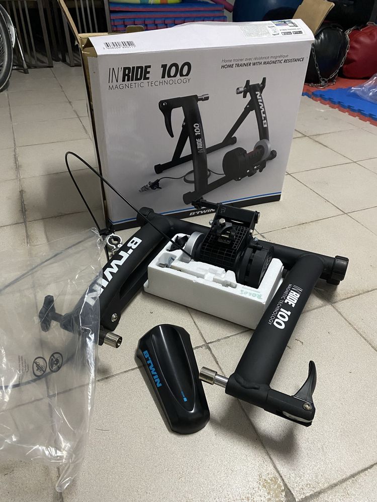 Rolos indoor Bicicleta Decthlon in Rinde 100