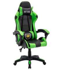 Krzesło Gracza Fotel Gamingowy EXT One Czarno-Zielony