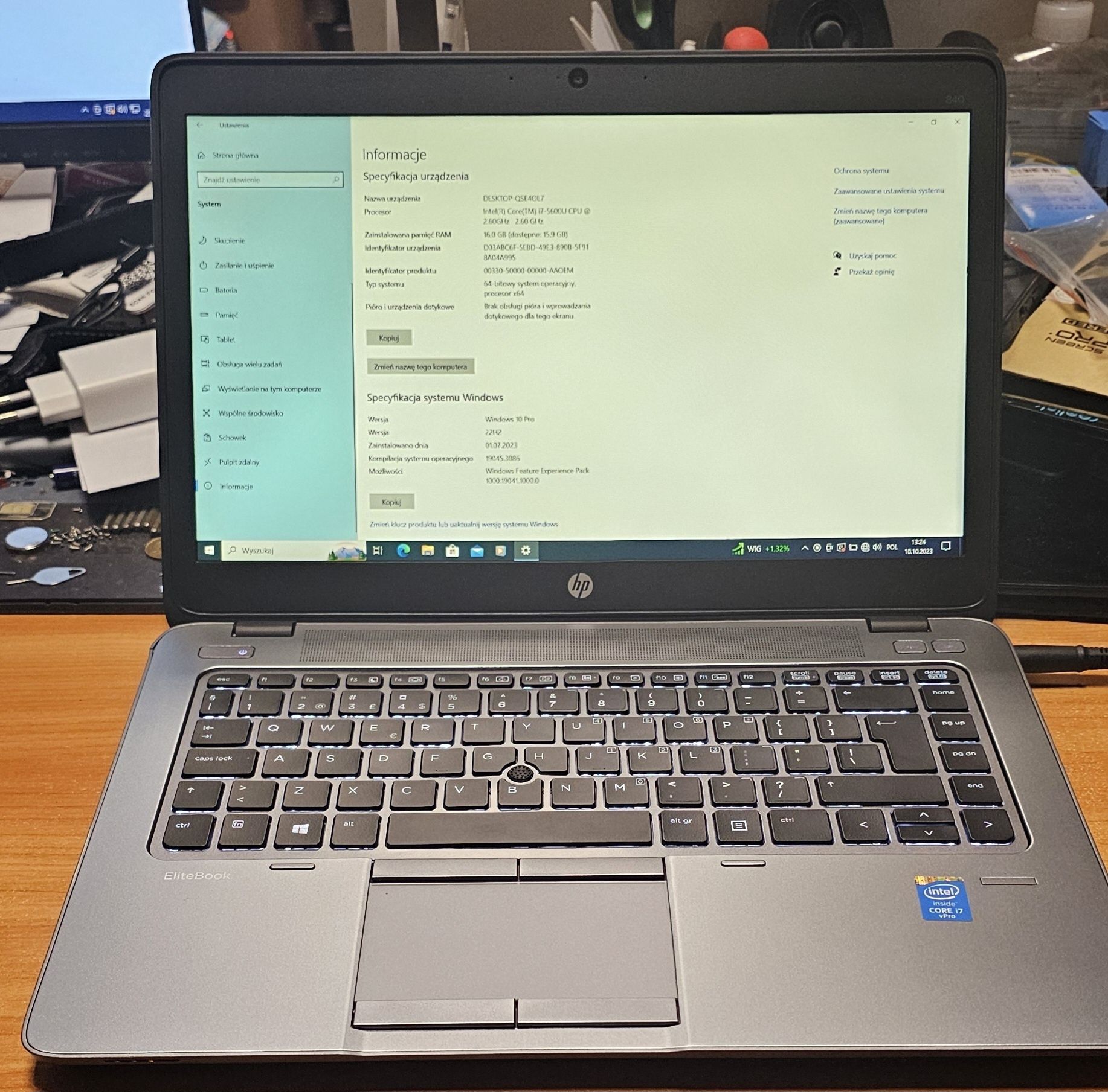 Super laptop HP EliteBook 840 modem lte