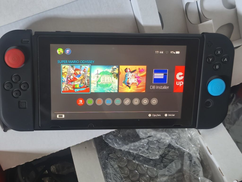 Nintendo switch v2 desbloqueada como nova