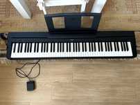 Piano digital YAHAMA P45 - Black + Suporte Stagg - Black.  SEMI-NOVO.