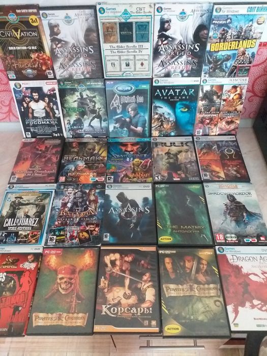 Продам игры на компьютер Stalker. CRYSIS. BATTLEFIELD.