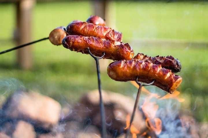Nowe kijki na ognisko widelce widełki patyki ognisko grill  125 cm