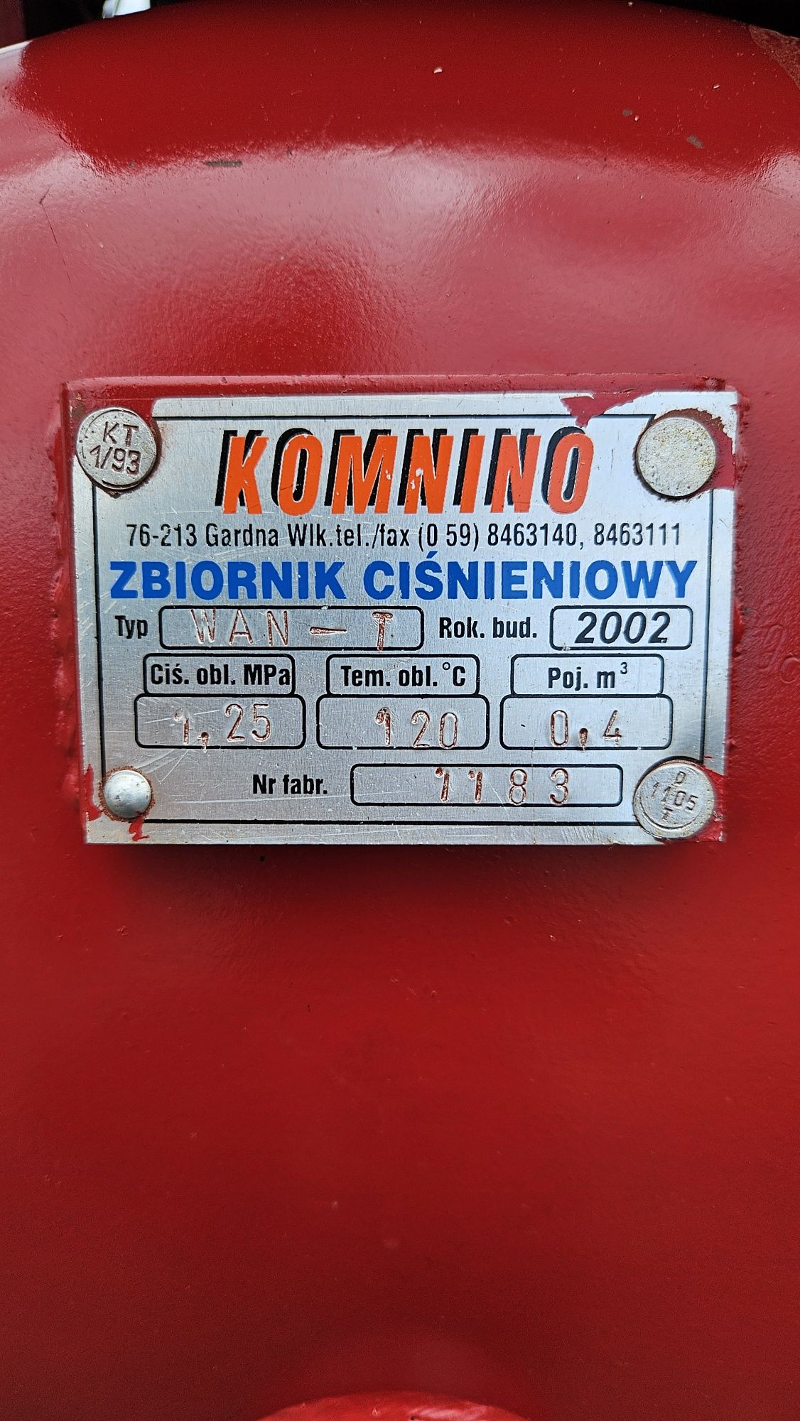 Sprężarka - kompresor WAN-T (WAN GDYNIA)