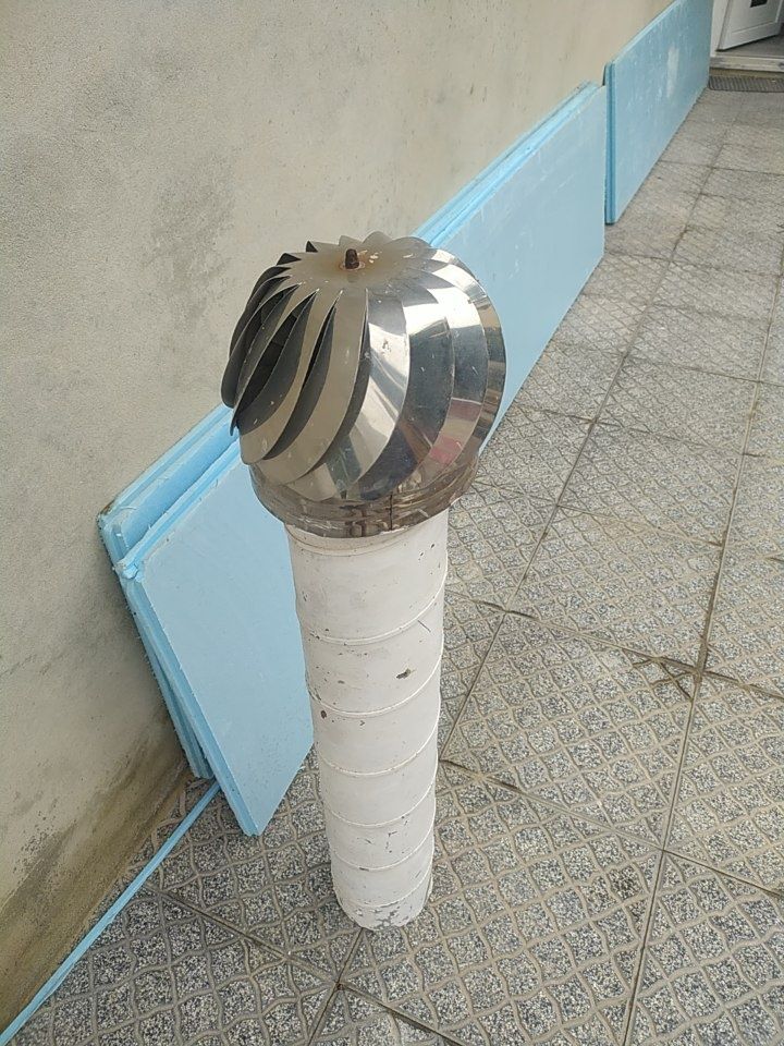 Topo de chaminé rotativo
