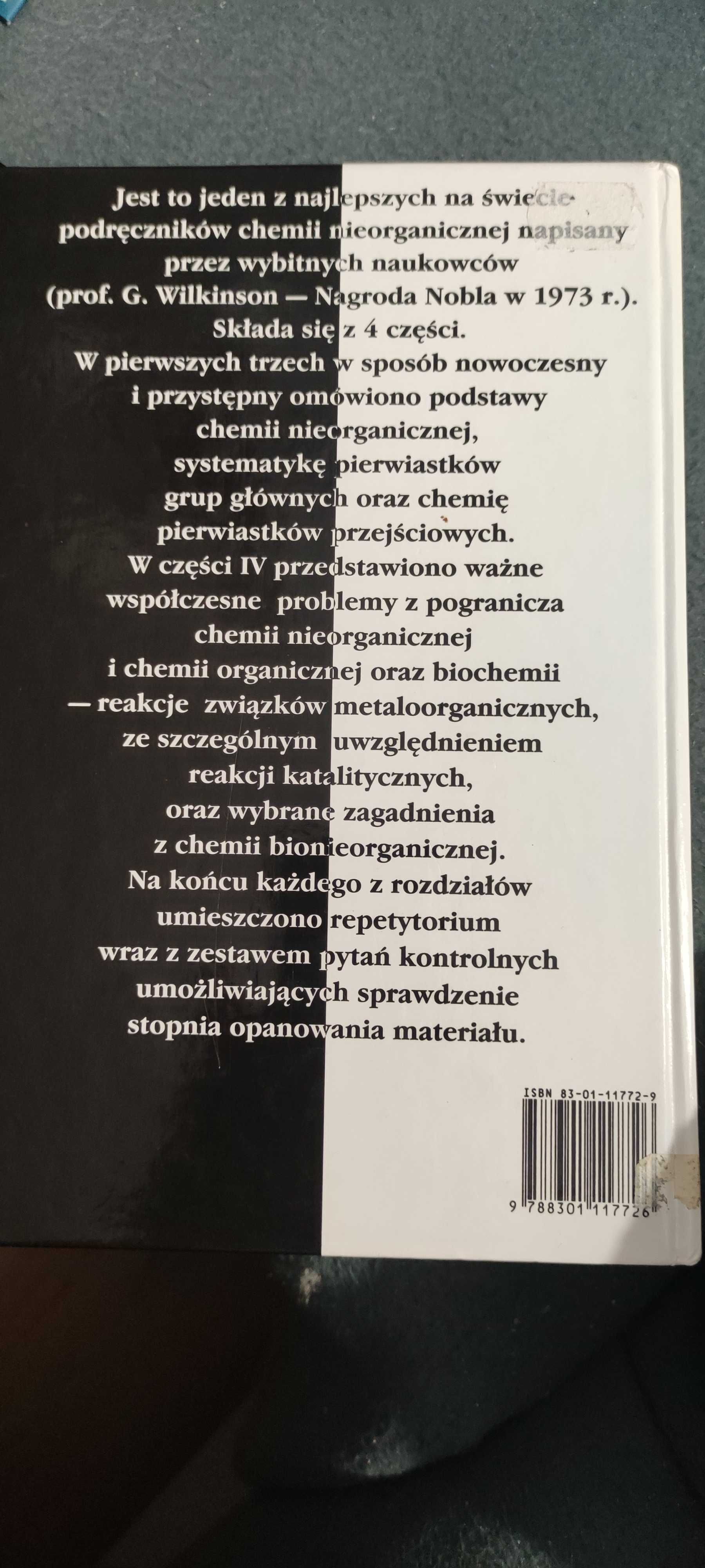 Chemia nieorganiczna podstawy A. Cotton, Geofrey Wilkinson, P. Gaus