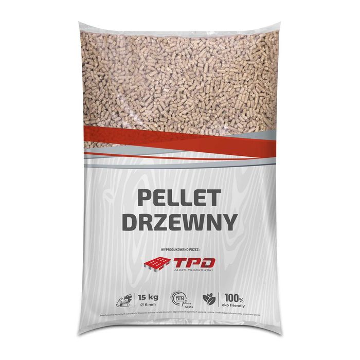 Pellet sosnowy czysty bez spieków certyfikat DIN 975 kg