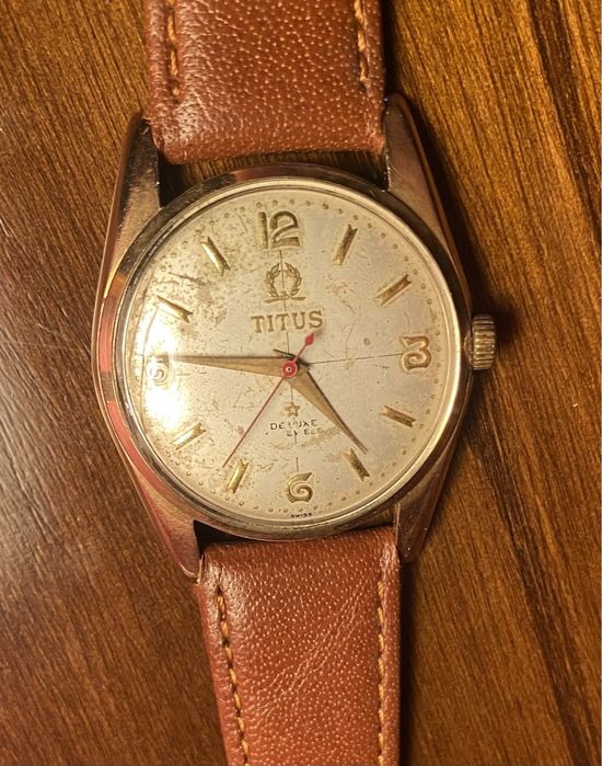 Relógio TITUS Watch Co, mecânico antigo