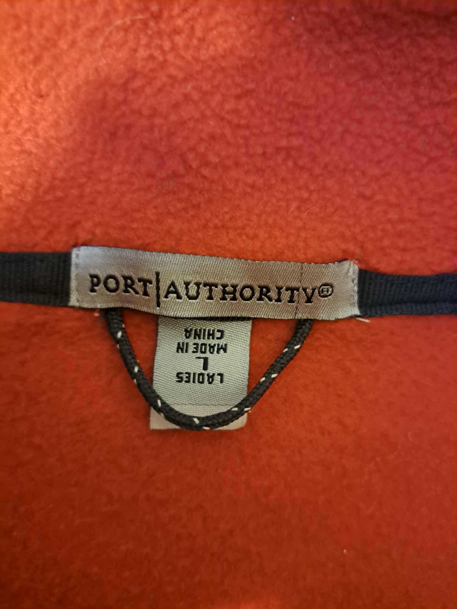 Polar damski Port Authority L czerwony full zip fleece