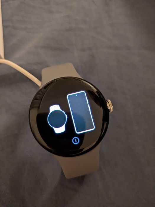 Google Pixel Watch Smartwatch ładowarka oryginalne pudełko pasek szary