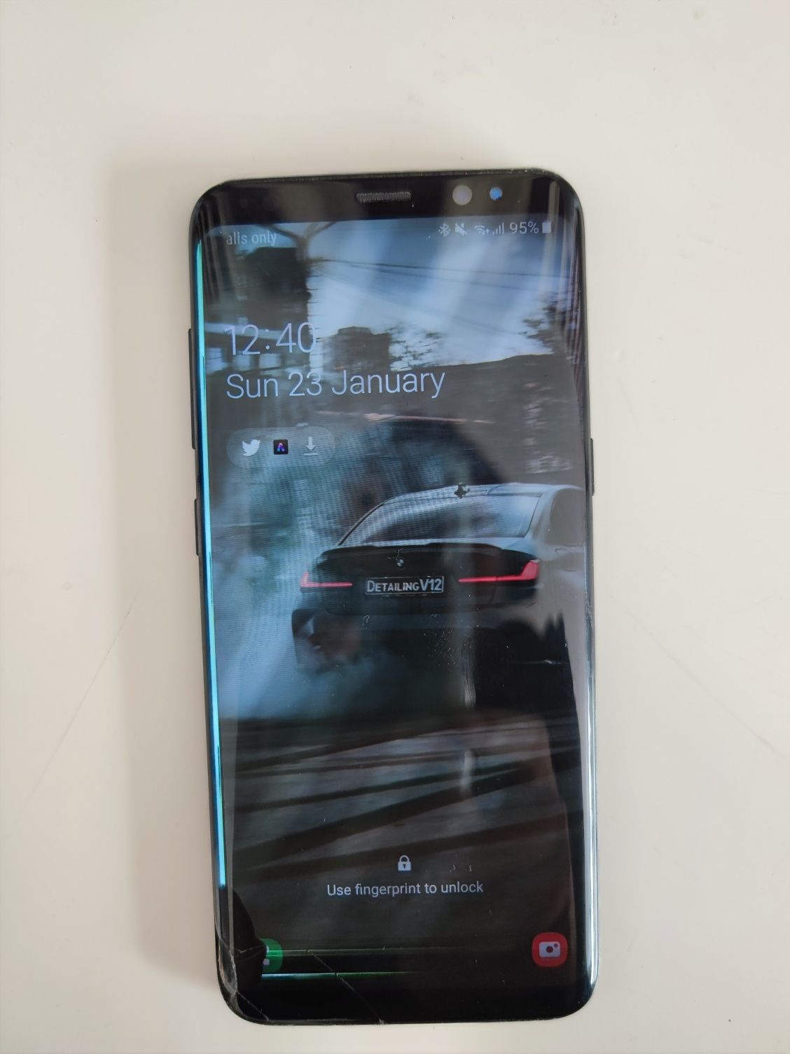 Samsung s8 ecrã danificado