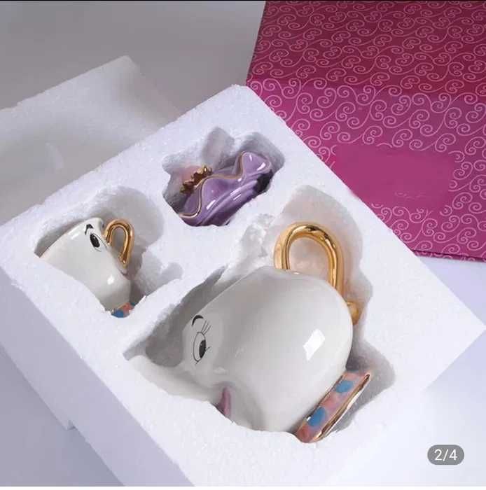 Чайний сервіз з мультфільму Поттс і Чіп  подарунок Disney Mrs Potts