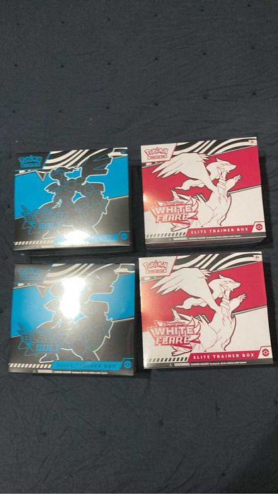 Conjunto de selados pokemon white flare, black bolt e prismatic