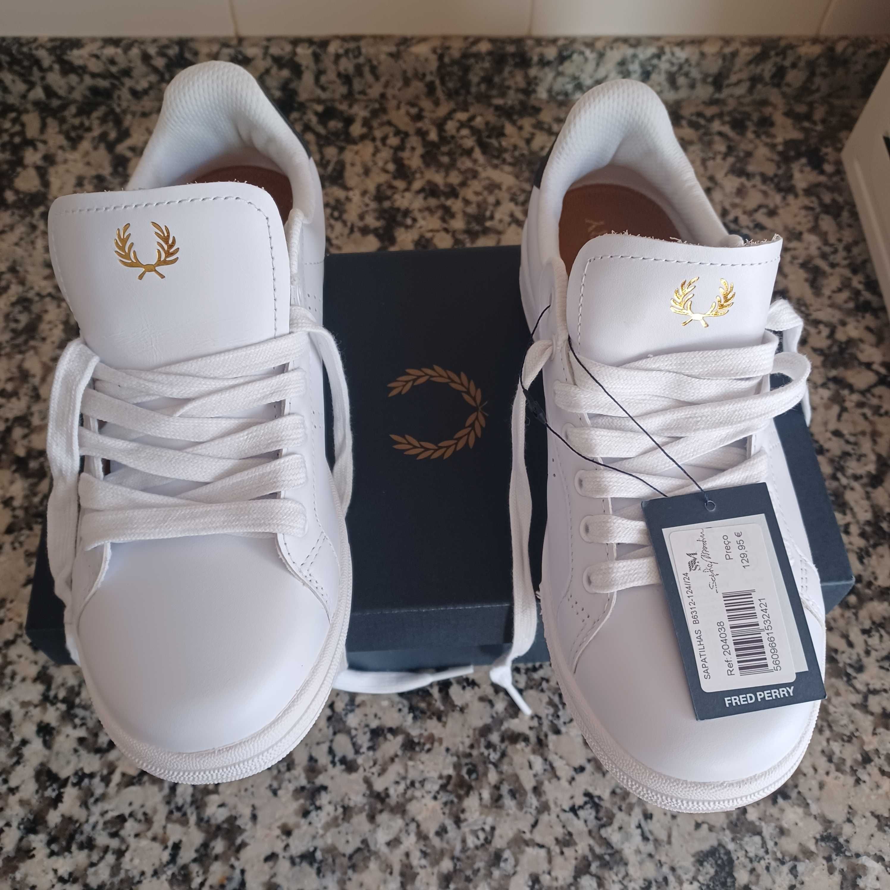 Sapatilhas de Ténis FRED PERRY  100% pele - nº 39   -  por estrear