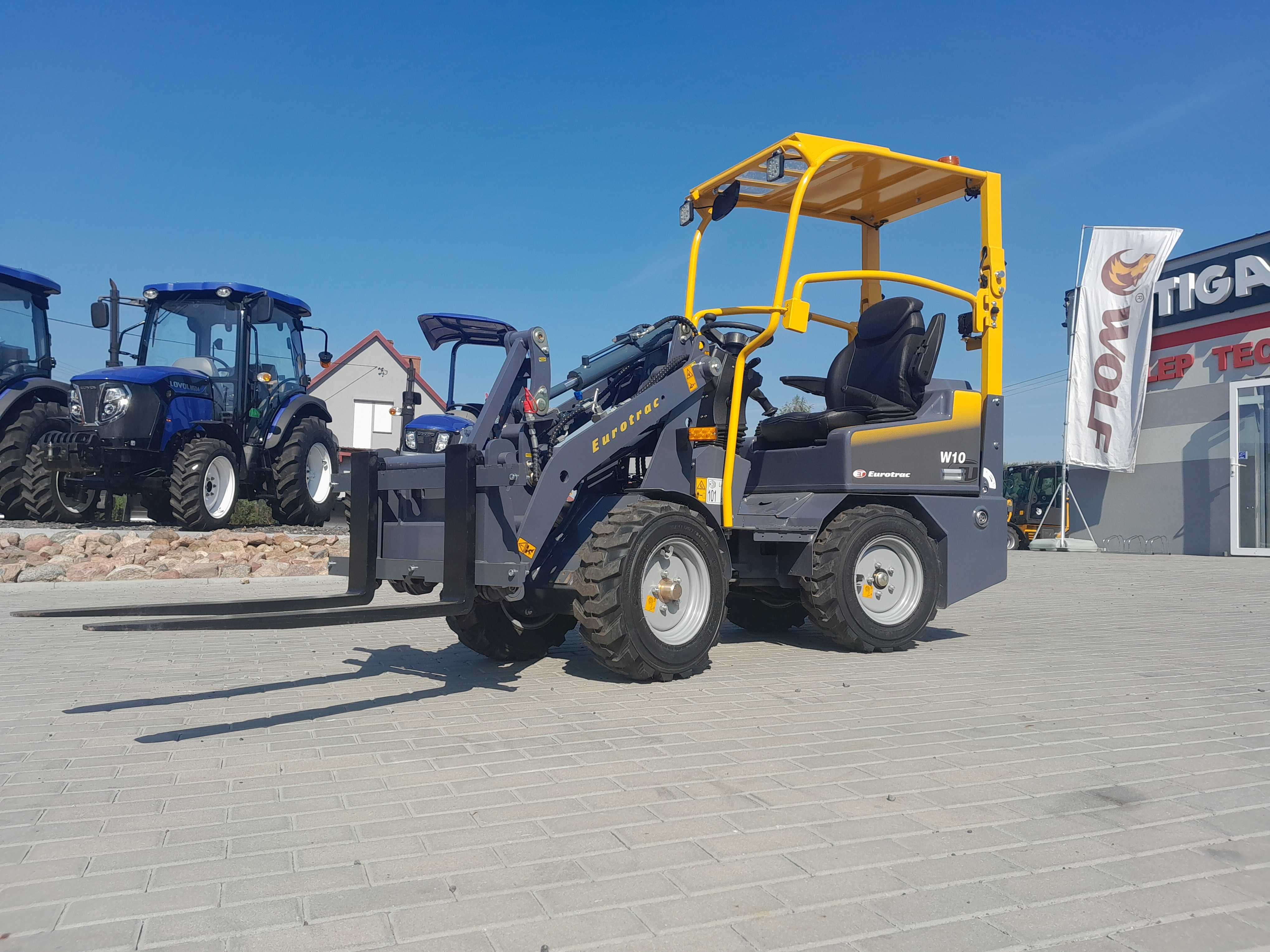 Wąska i zwrotna ładowarka EUROTRAC W10 I KUBOTA 22KM I Nowa 2025