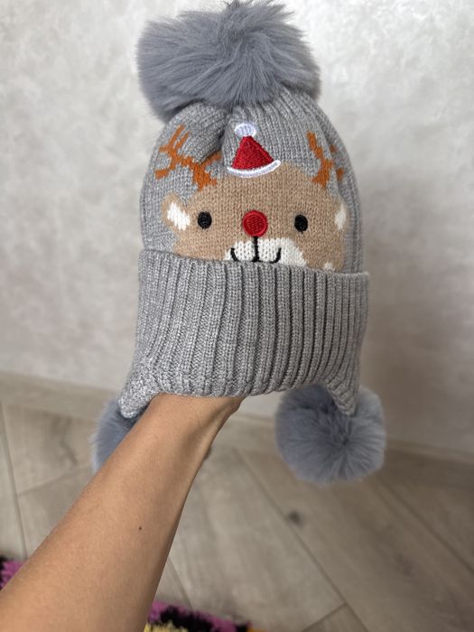 Шапка зима на флісовій підкладці