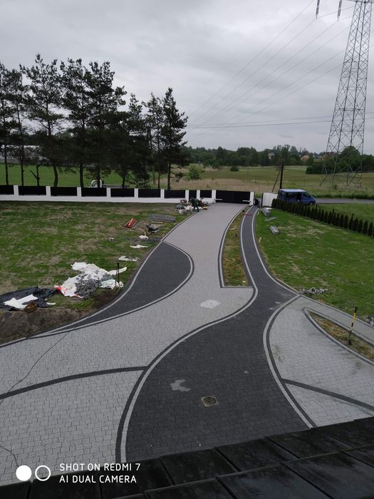 Układanie kostki brukowej 50zł m2, roboty ziemne