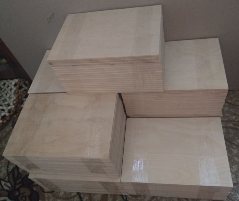 Фанера А4 4мм для трудового, технології  (випилювання, випалювання)