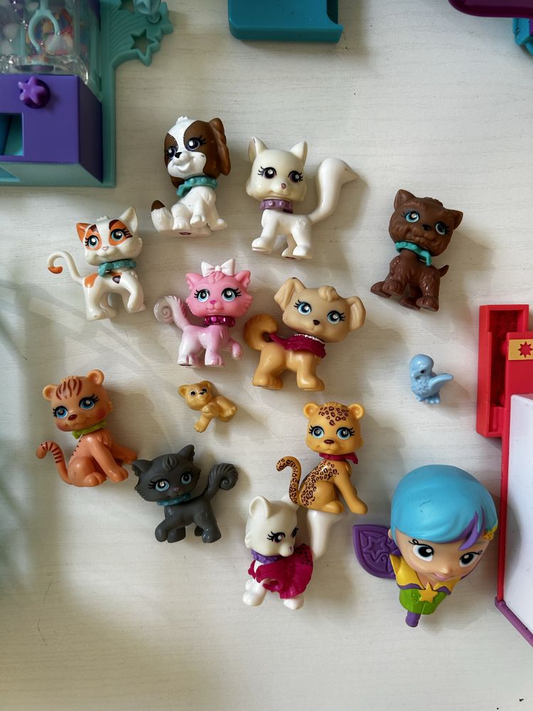 Лот питомцев и мебели  Polly Pocket , полли покет