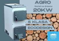 Kocioł Piec na drewno AGRO 20kW - 5 klasa Ecodesign