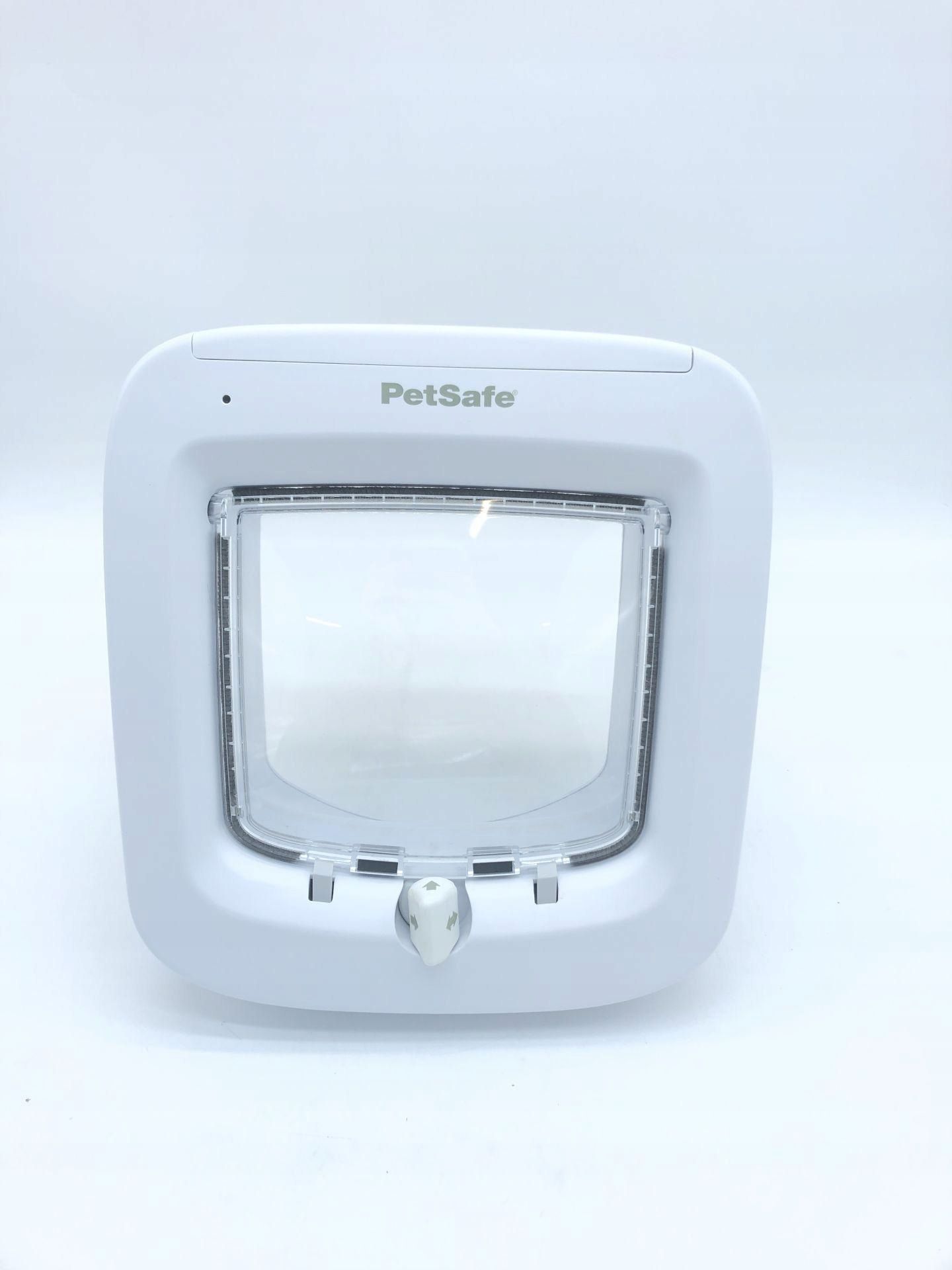 Cat Mate Elite: Mikrochip, Timer, LCD, łatwy montaż w drzwiach, biały