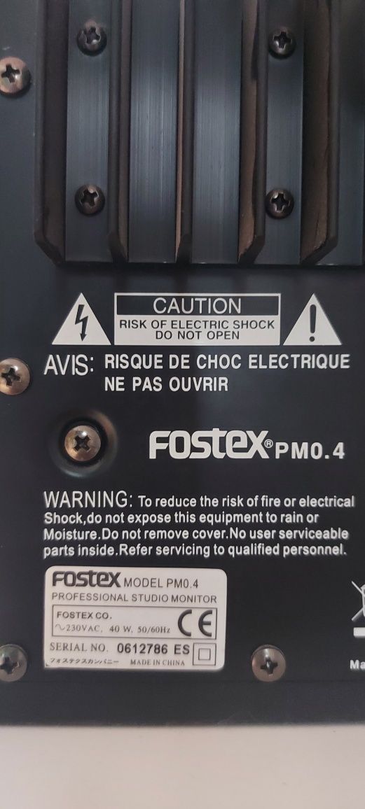 FOSTEX PM 0.4 aktywny monitor odsłuchowy zestaw 2 szt.