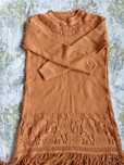 Sweter tunika Boho z frędzlami