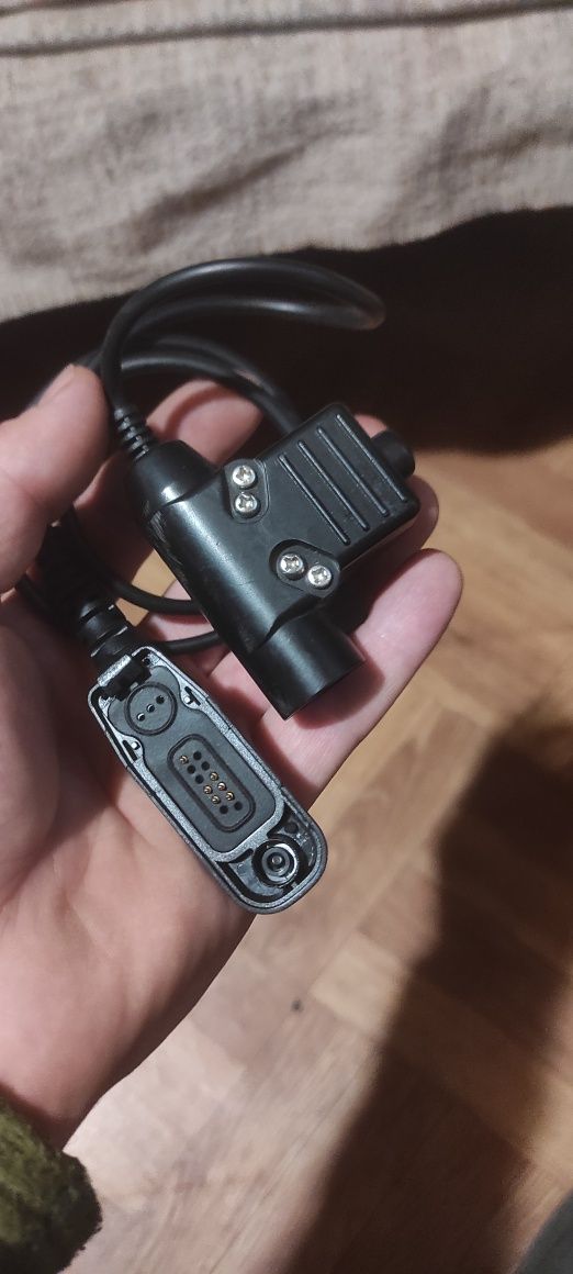 кнопка РТТ PTT  для активних навушників під рації Motorola