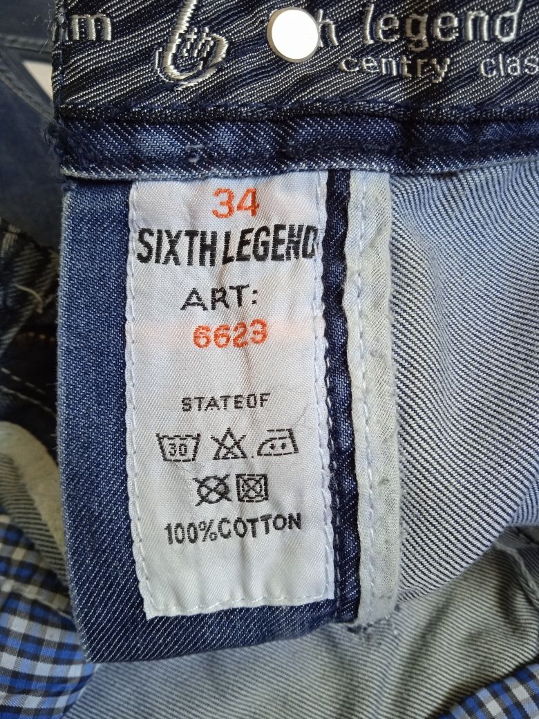 Мужские Джинсы Sixth Legend W32 L34