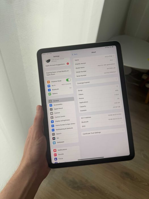 iPad Air (WI-FI) 4th  generation 256 GB Emerald