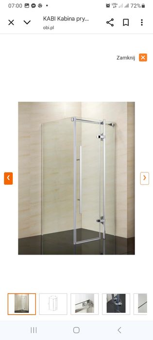 Kabina prysznicowa Kabi model Ferrara 90x90cm