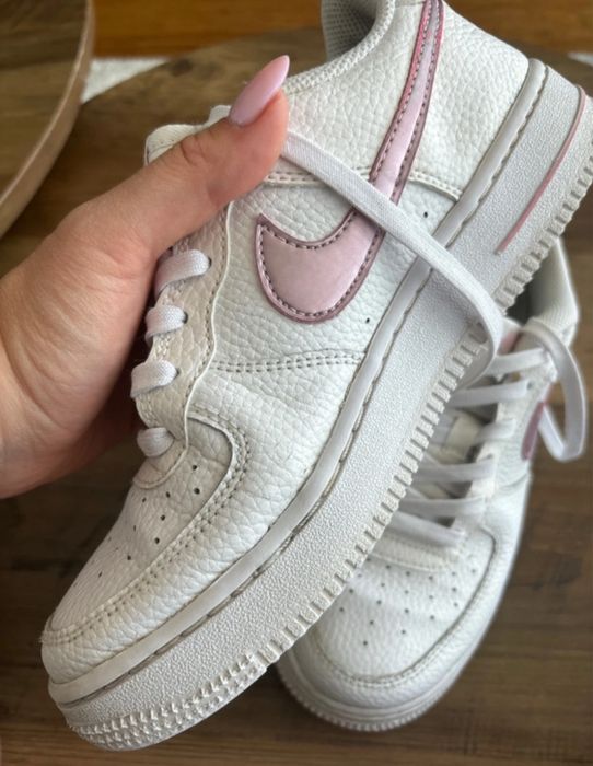 Nike airforce1 pink glaze biale airforcey 38 air