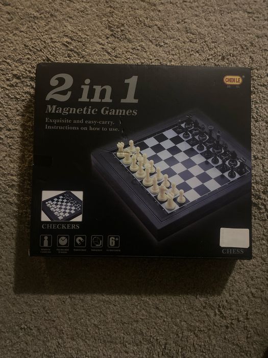 Магнітні шахмати 2 в одному