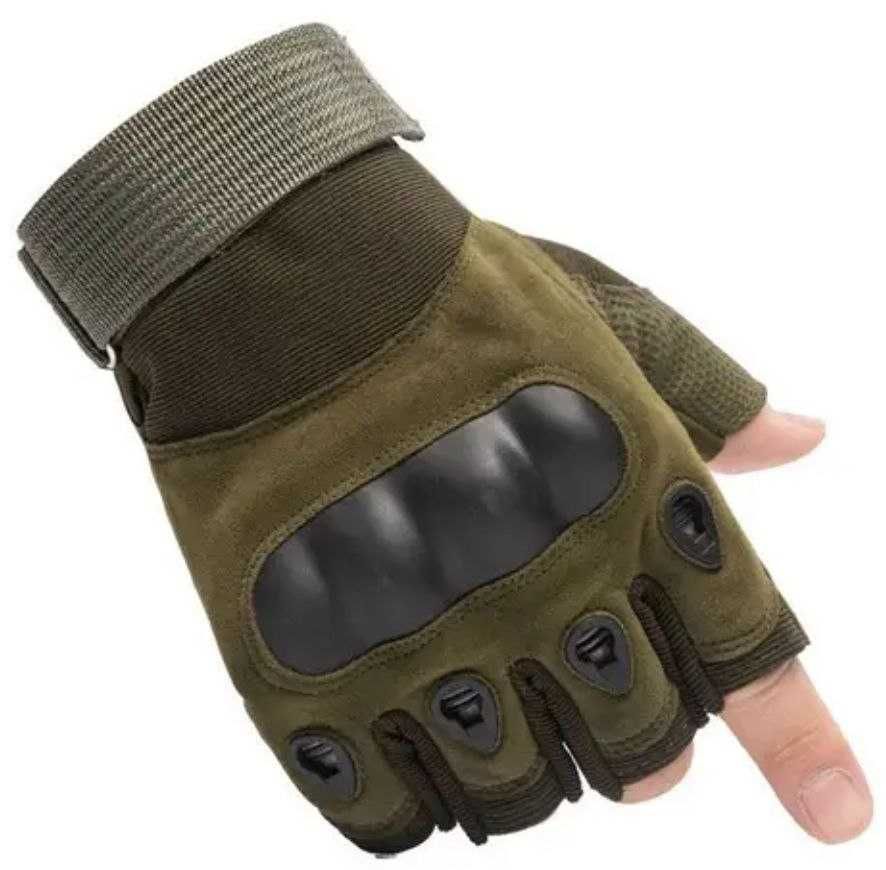 Тактичні безпалі рукавиці олива та койот M, L, XL