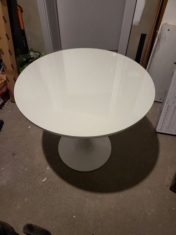 Stół SCHICKERIA Ø80 cm biały okrągły