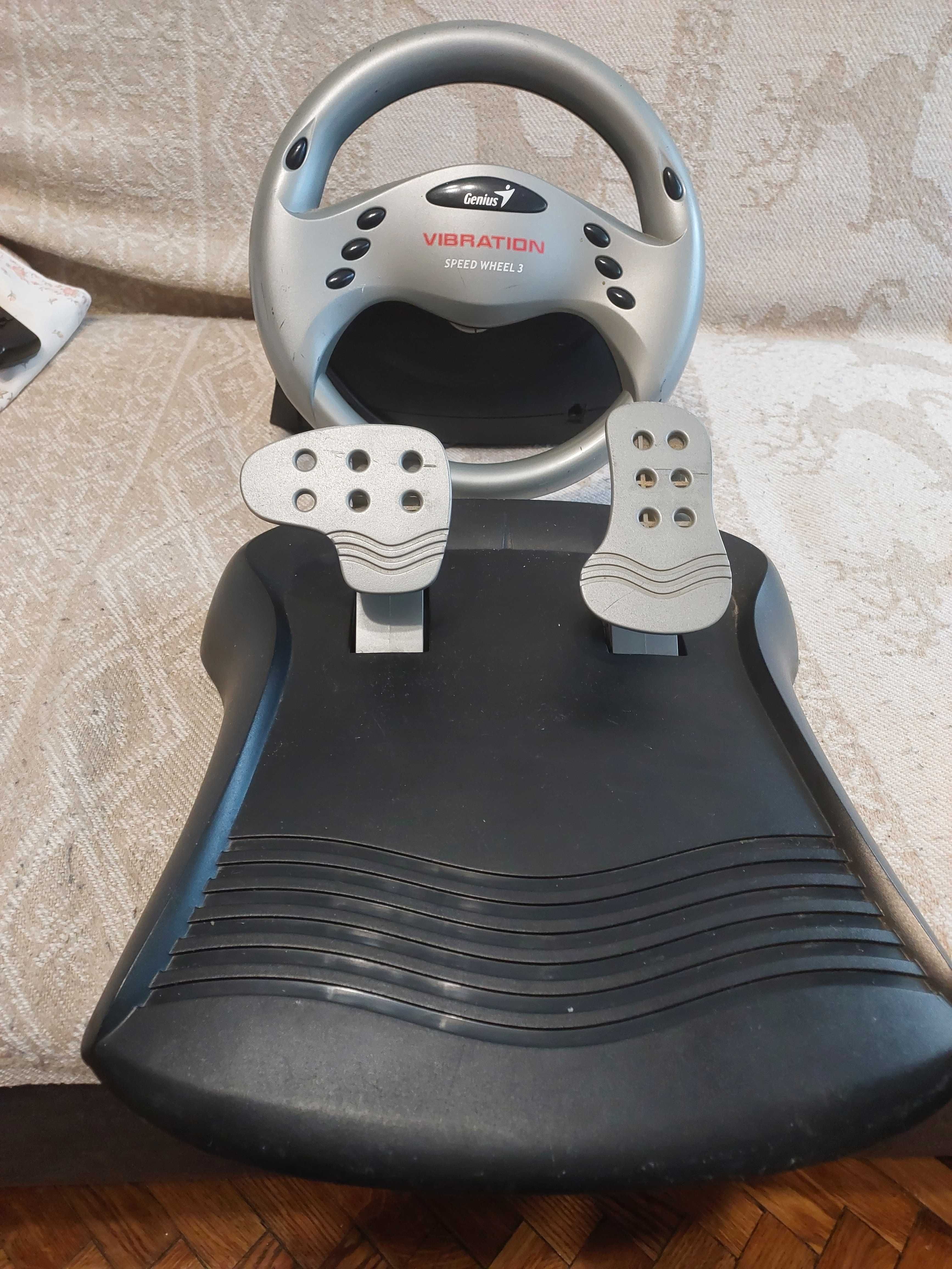 Кермо та педалі ігрові Genius Speed Wheel 3 Vibration