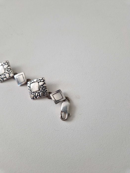 Srebrna bransoletka + zawieszka