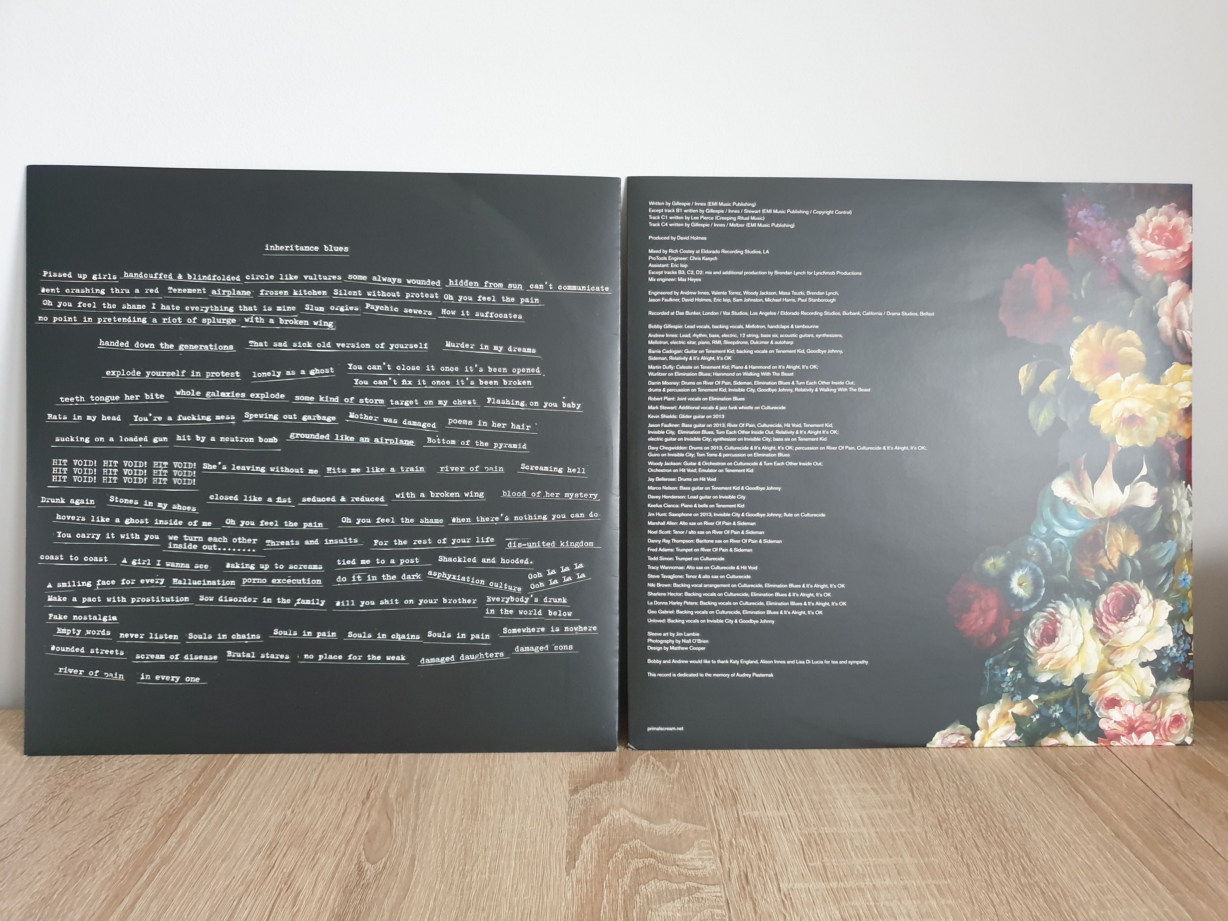 Primal Scream - More Light wydanie UK 2013 na 2 płytach winylowych