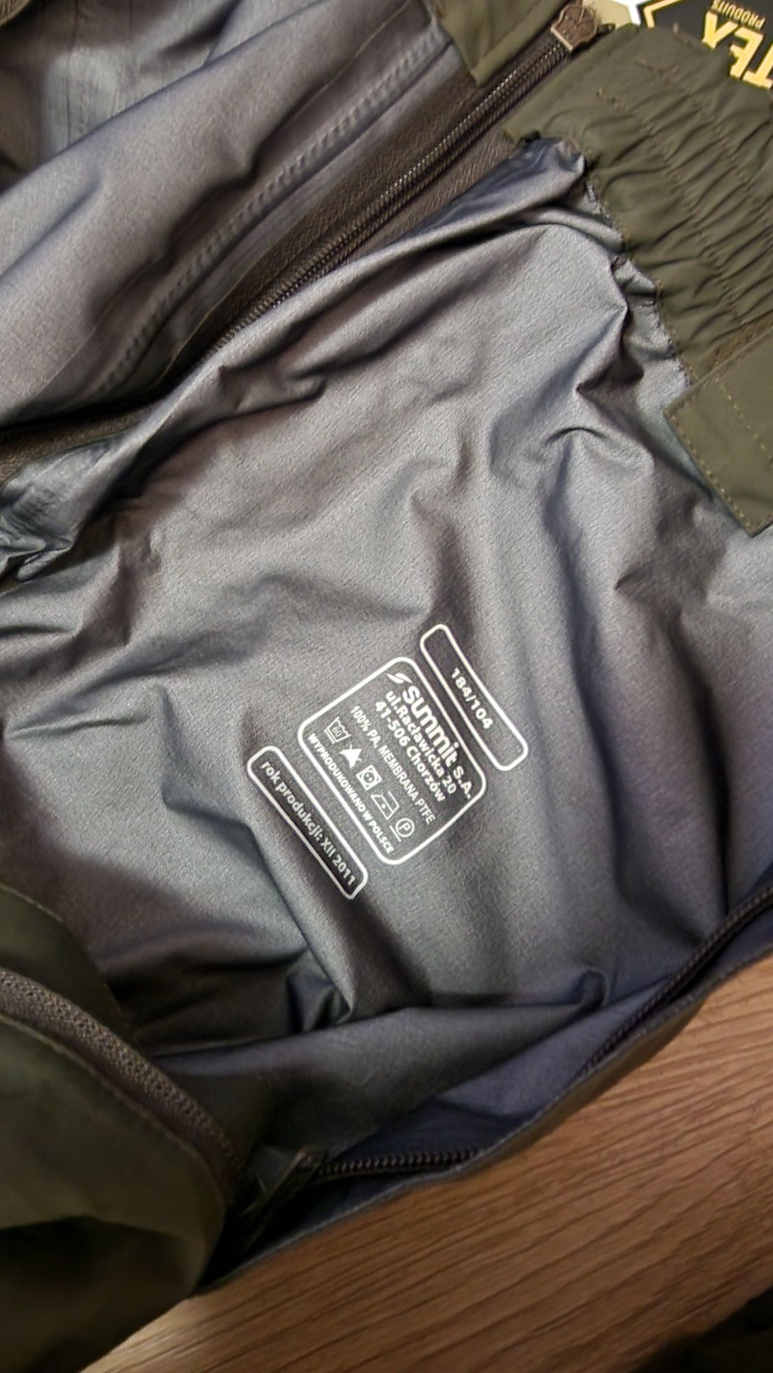 Summit Gore-Tex JW GROM ubranie ochronne przeciwdeszczowe wojskowe