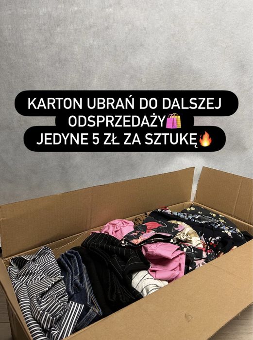 Zestaw paka ubrań damskich do dalszej odsprzedaży 17 sztuk po 5 zł