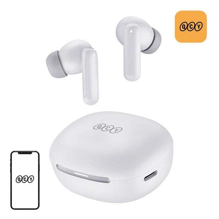 Słuchawki Tws Qcy Melobuds Ht16 Anc 45Db Redukcja Szumów Białe