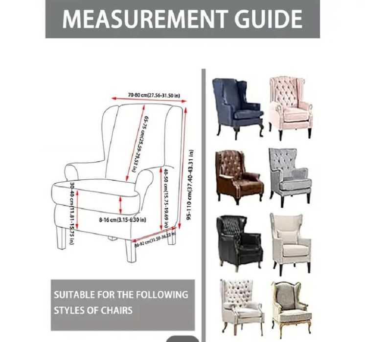Pokrowiec na fotel uszak Strandmon IKEA