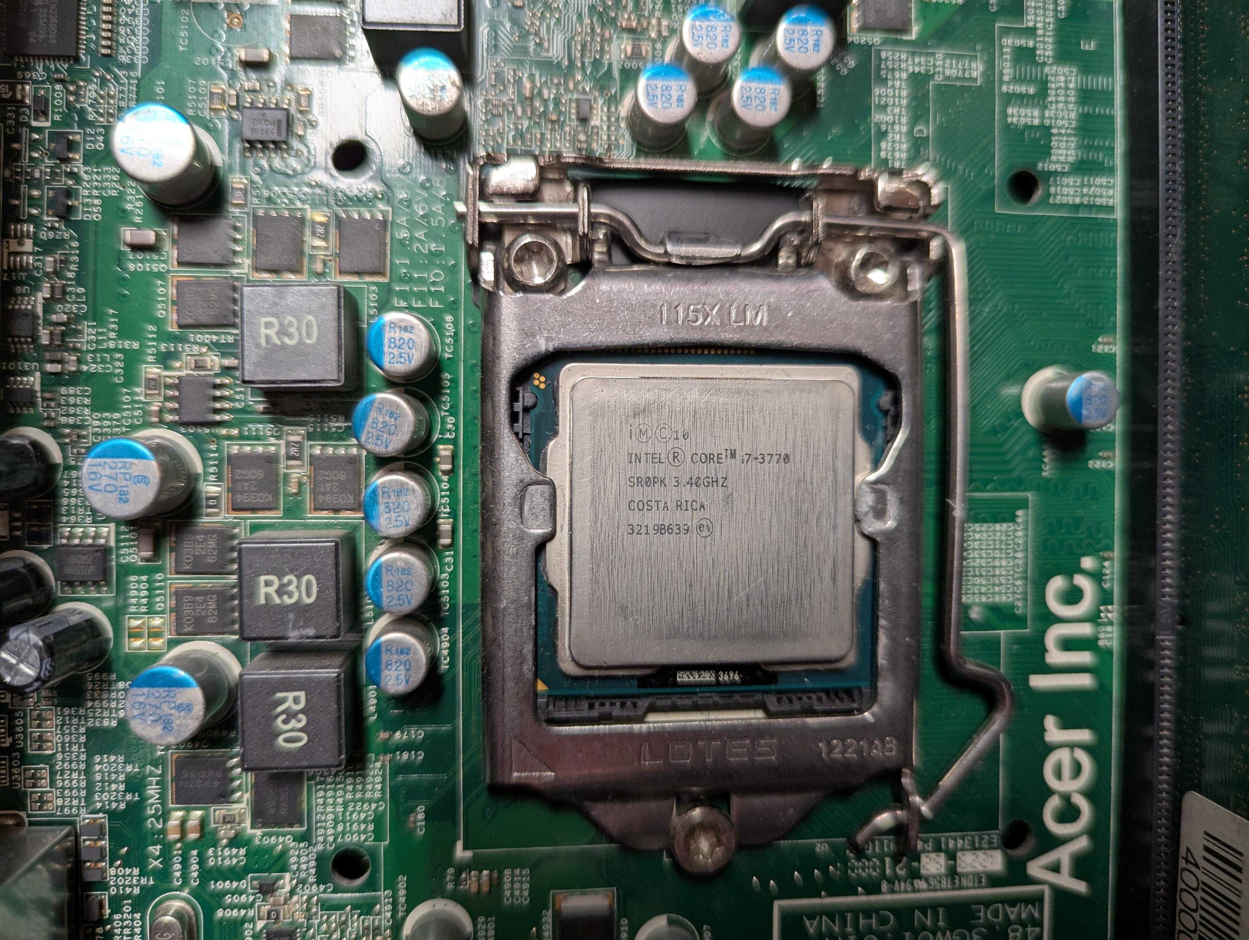 Материнська плата s.1155 Acer X3995  B75/ intel core i7-3770 8 потоків