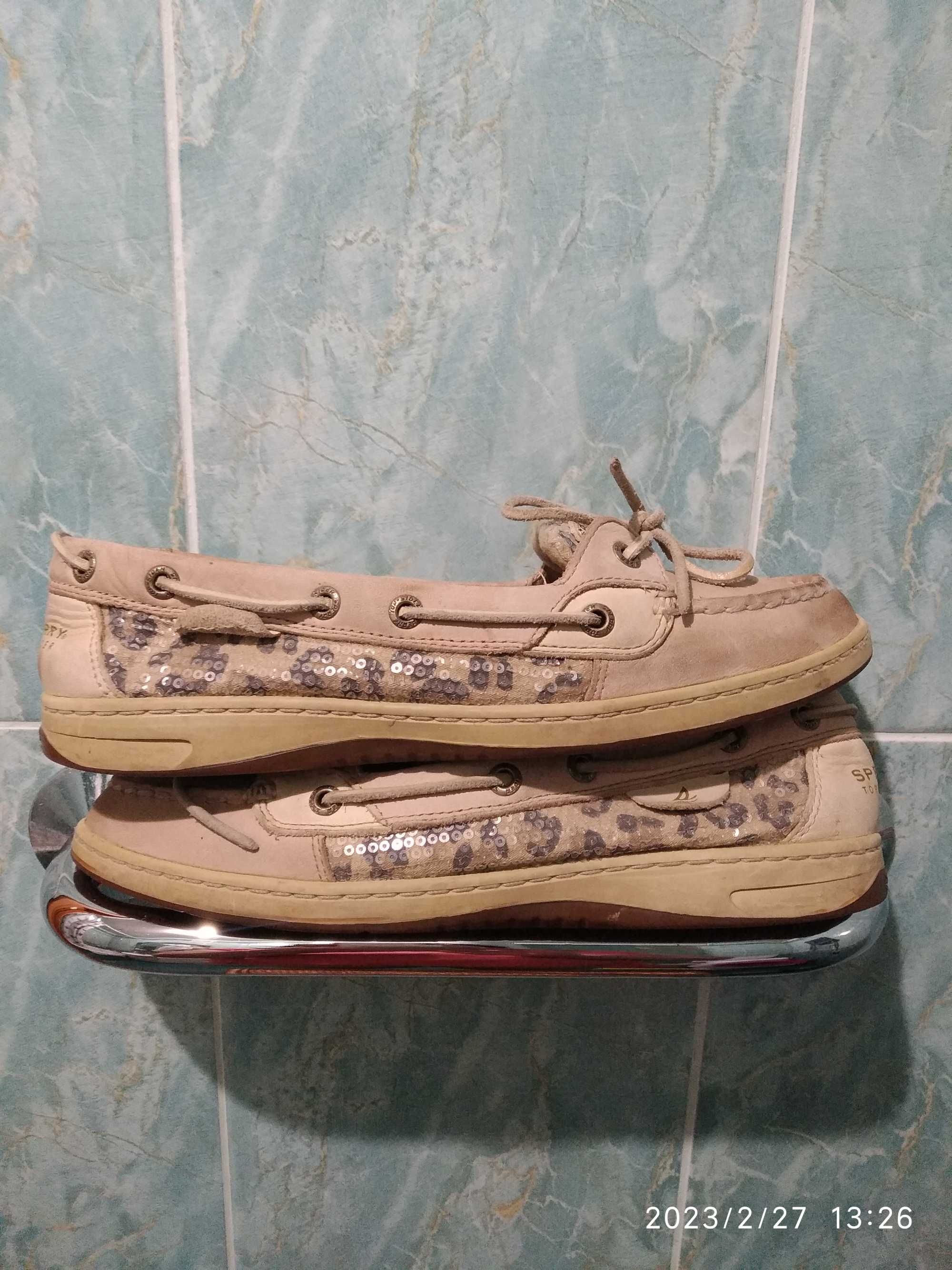 Женские туфли ,тор сайдеры ,  , обувь Sperri р39 (25 см ) нубук