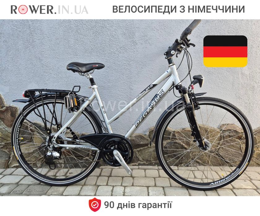 Алюмінієвий велосипед дамка касета бу Pegasus Milano GT-S 28 D7