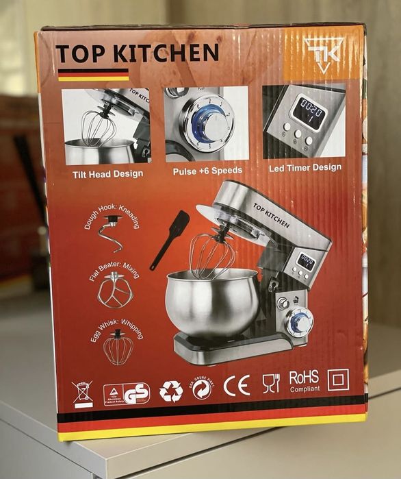 ПОТУЖНИЙ! Германский тестомес, кухонный комбайн, планетарный миксер