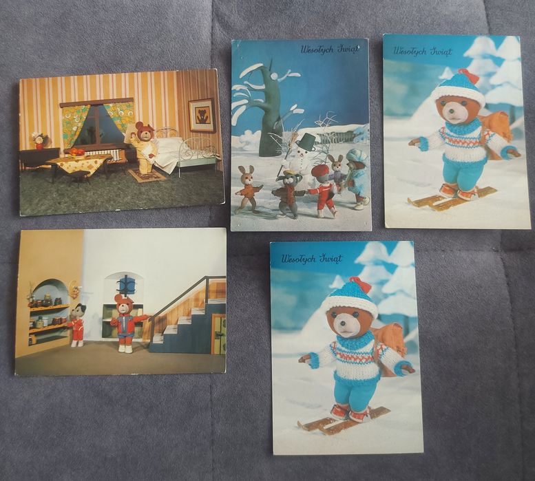 Pocztówki Miś Uszatek 5 szt
