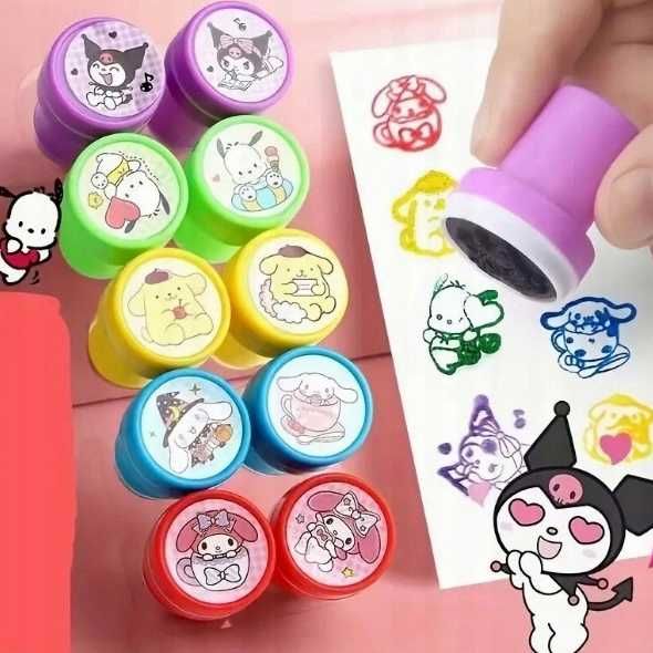 10 szt stemple Kuromi Cinnamoroll My Melody Pompompurin Sanrio